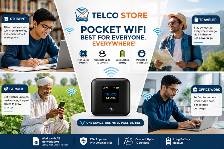 Telco.pk – Buy PTA Approved 5G & 4G Routers in Pakistan – Telco Store