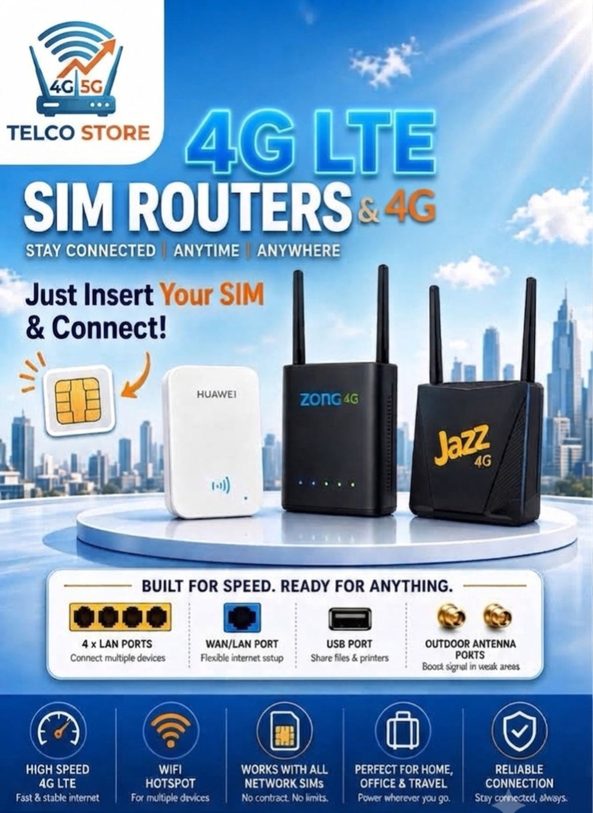 4G LTE Sim Routers