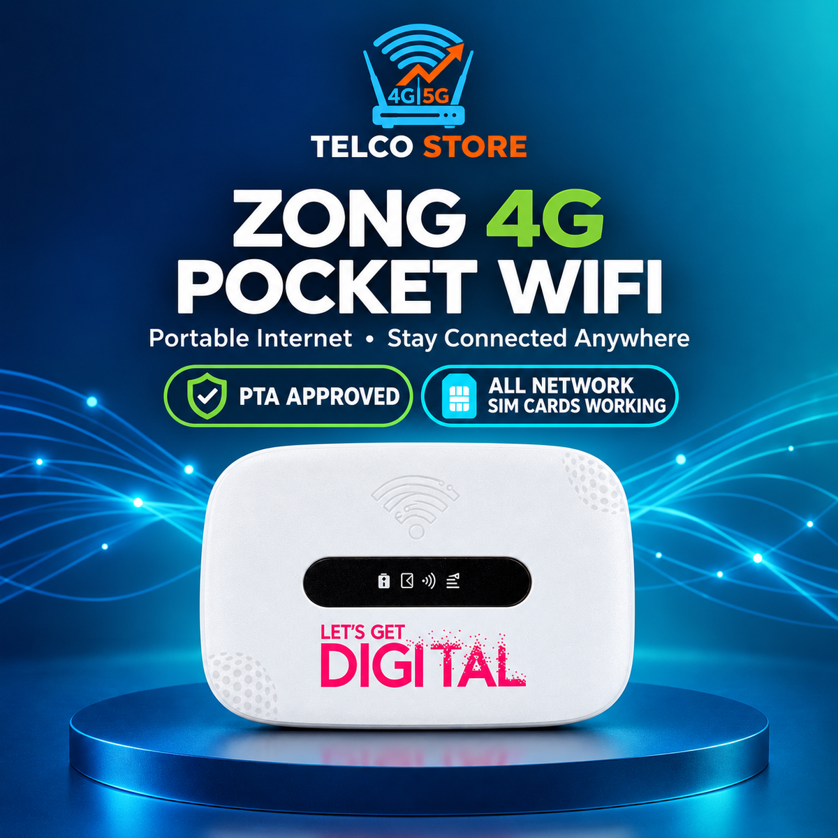 Zong 4G Pocket Wifi / Portable Device Unlock for All Network