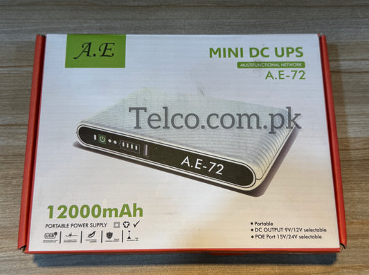 DC Mini UPS For Router ( 12000 mAh )