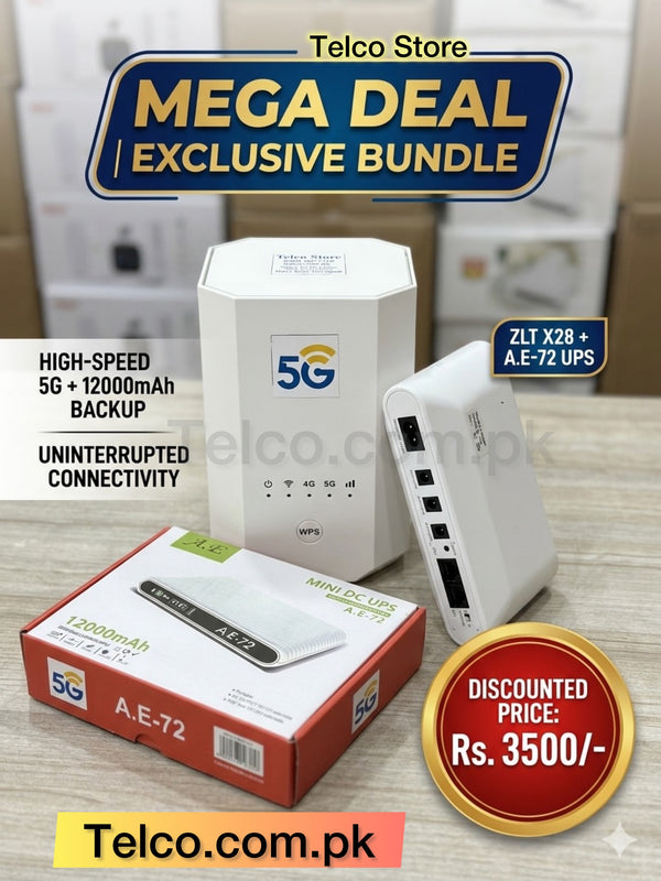 5G Router ZLT X28 + Mini DC UPS
