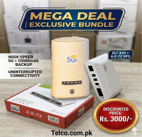 5G sim Router ZLT X20 + Mini UPS