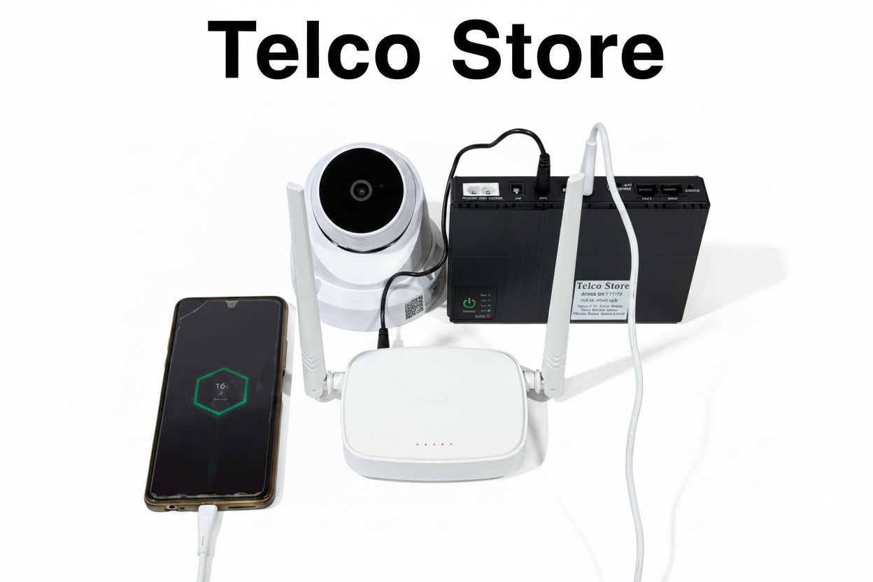 DC UPS Power Backup for WiFi Router, Mobile & Security Camera  10400mAh