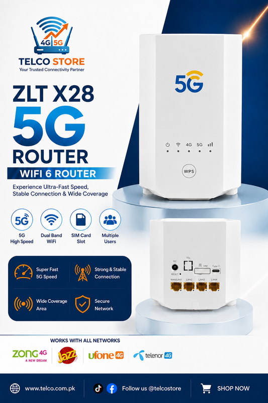 ZLT X28 5G Sim Router ( Wifi 6 Home Wifi )